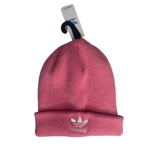 Adidas Knit Winter Hat Cuffed Womens OS Pink New Winter Fall Warm